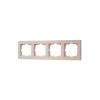 Рамка LEZARD VESNA 742-0300-149, 4-поста, кремовый