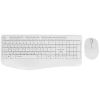 Клавиатура + мышь Qumo Space K57/M75, USB, белый