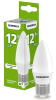 Лампа светодиодная E27 свеча/C35, 12 Вт, 4000 K, GENERICA