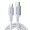Кабель USB Type-C-Lightning 8-pin, 1.5 м, серебристый UGREEN US304
