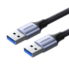 Кабель USB(Am)-USB(Am), 1 м, черный, UGREEN US373