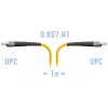 Патч-корд оптический SNR SNR-PC-FC/UPC-A-1m 1 м