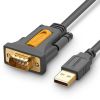 Кабель-переходник (адаптер) USB(Am)-COM(9m), 1.5 м, серый, UGREEN CR104
