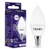 Лампа светодиодная E14 свеча, 10 Вт, 4000 K, TOKOV ELECTRIC