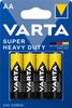 Батарея Varta Super Heavy Duty,AA (LR6-20F), 1.5V, 4 шт