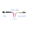 Патч-корд оптический SNR SNR-PC-MPO/UPC-8LC/UPC-DPX-MM-2m 2 м