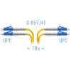 Патч-корд оптический SNR SNR-PC-LC/UPC-DPX 10 м