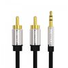 Кабель Jack 3.5mm(M) 2xRCA(M), 5 м, Vention
