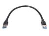 Кабель USB(Am)-USB(Am), 30 см, черный, Telecom TUS715