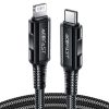 Кабель USB Type-C-Lightning 8-pin, 1.8 м, черный ACEFAST C4-01
