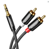 Кабель-разветвитель Jack 3.5mm(M) 2xRCA(M), 2 м, UGREEN AV116