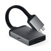 Док-станция Satechi Type-C Dual HDMI Adapter для Apple, серый