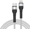 Кабель USB Type-C-Lightning 8-pin, 2 м, серебристый Jet.A JA-DC60