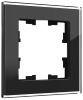 Рамка IEK BRITE стеклянные РУ-1-2-БрЧ, 1-пост, черный