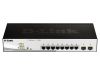 Коммутатор D-Link DGS-1210-10P, 8x1 Гбит/с, SFP/uplink: SFPx2