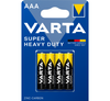 Батарея Varta Super Heavy Duty,AAA (LR03/24А), 1.5V, 4 шт