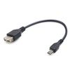 Кабель-переходник (адаптер) Micro USB(Bm)-USB(Af), черный, Gembird/Cablexpert (A-OTG-AFBM-03)