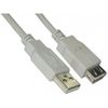 Кабель-удлинитель USB(Am)-USB(Af), 5 м, серый, 5bites