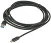 Кабель USB-USB Type-C, 3 м, черный Buro