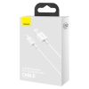 Кабель USB-Lightning 8-pin, 1.5 м, белый Baseus Superior Series