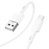 Кабель USB-Micro USB, 1 м, белый HOCO X83 Victory