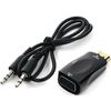 Переходник (адаптер) HDMI(19M)-VGA(15F)/Jack 3.5mm(F), Bion (BXP-A-HDMI-VGA-02)