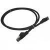Патч-корд Lanmaster UTP, кат.5e, 1 м, RJ45-RJ45, черный (LAN-PC45/U5E-1.0-BK)