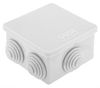 Коробка распределительная 7 см x 7 см, наружный монтаж, вводов:6