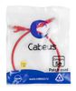 Патч-корд Cabeus UTP, кат.5e, 0.5 м, RJ45-RJ45, красный (PC-UTP-RJ45-Cat.5e-0.5m-RD)