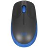 Мышь Logitech M190, USB/Радиоканал, черный/синий