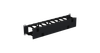 Органайзер кабельный NIKOMAX NMC-OP100CF-2U-BK, горизонтальный, 19", 2U