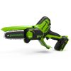 Пила цепная Greenworks G24MCS10, аккумуляторная, 10 см