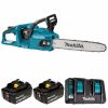 Пила цепная Makita DUC355PT2, аккумуляторная, 35 см