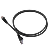 Патч-корд Lanmaster UTP, кат.6, 1 м, RJ45-RJ45, черный