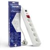 Сетевой фильтр TOKOV ELECTRIC, 5-розеток, 3 м, белый