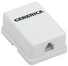 Розетка RJ-12 открытый монтаж, 1 модуль, GENERICA