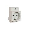 Розетка CHINT AC 30-111 , однопостовая, белый