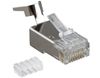 Коннектор RJ-45 8P8C Hyperline, 10 шт. (PLUG-8P8C-UV-C6-TW-SH-10)