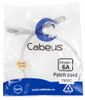 Патч-корд Cabeus SSTP, кат.6a, 0.5 м, RJ45-RJ45, серый (PC-SSTP-RJ45-Cat.6a-0.5m-LSZH)