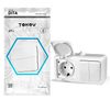 Розетка TOKOV ELECTRIC Dita, однопостовая, белый