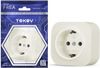 Розетка TOKOV ELECTRIC Frea, однопостовая, бежевый