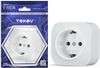 Розетка TOKOV ELECTRIC Frea, однопостовая, белый