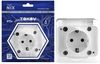 Розетка TOKOV ELECTRIC Nix, однопостовая, белый