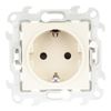 Розетка Simon Push&Go, однопостовая, слоновая кость
