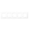 Рамка Simon 24, 5-постов, белая