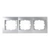 Рамка LEZARD Karina, 3-поста, серебро