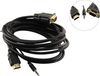 Кабель-переходник (адаптер) HDMI(19M)-VGA(15M)/Jack 3.5mm(M), 3 м, Exegate EX-HDMIM-VGAM-3.5JackS-3.0 (EX294720RUS)