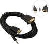 Кабель-переходник (адаптер) HDMI(19M)-VGA(15M)/Jack 3.5mm(M), 1.8 м, Exegate EX-HDMIM-VGAM-3.5JackS-1.8 (EX294719RUS)