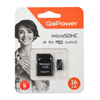 Карта памяти microSDHC GoPower 16Gb Class 10 UHS-I U1