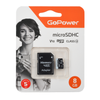 Карта памяти microSDHC GoPower 8Gb Class 10 UHS-I U1